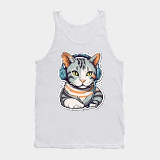 Funny Tabby Cat Tank Top